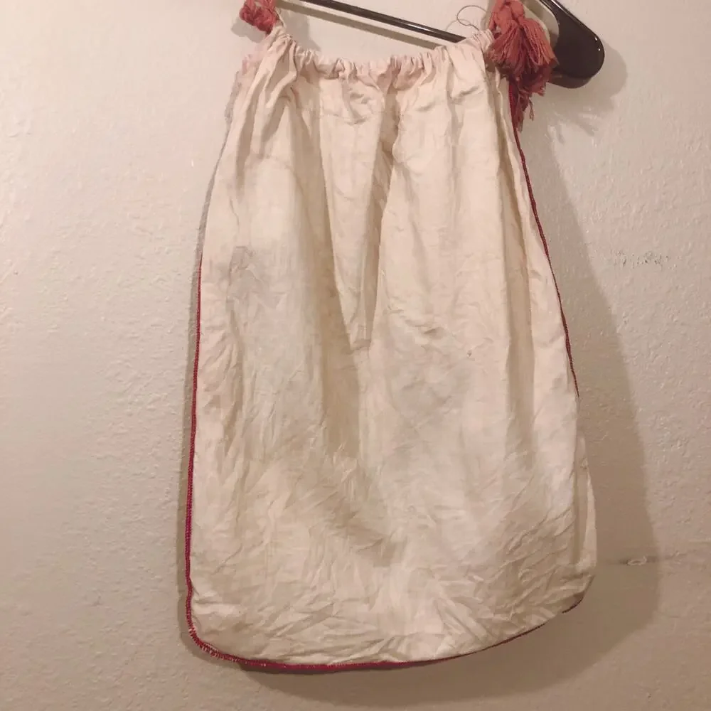 Vintage Oh Darn It Gunny Sack Storage Bag